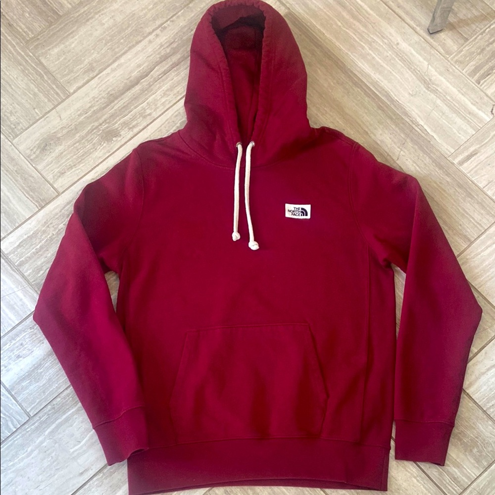The North Face Red Sweatshirt Classic Pullover Style